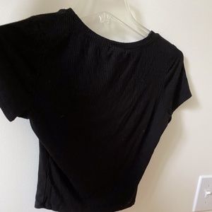 Cropped Short Sleeve Top